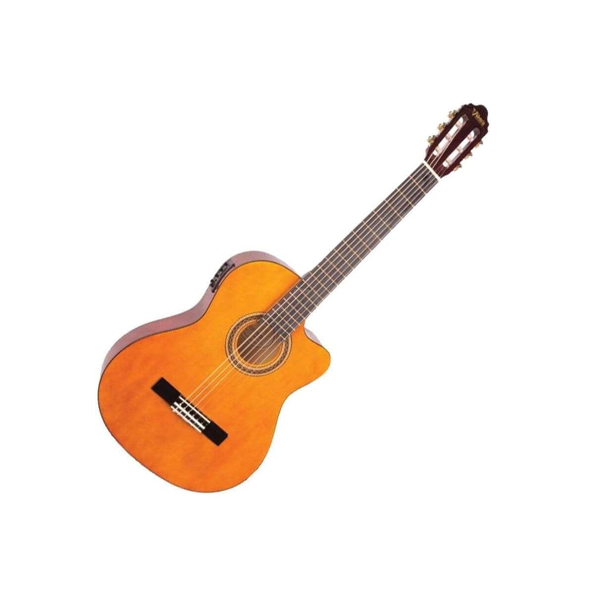 Valencia Cutaway Classical Guitar with EQ, Brown - VC104CE