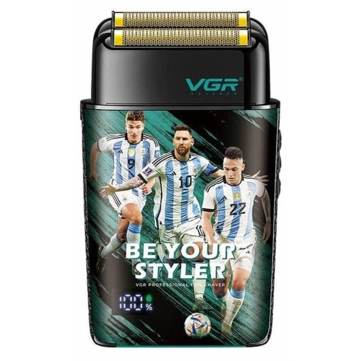 VGR Professional Digital Rechargeable Wet and Dry Foil Shaver, Black - V-309
