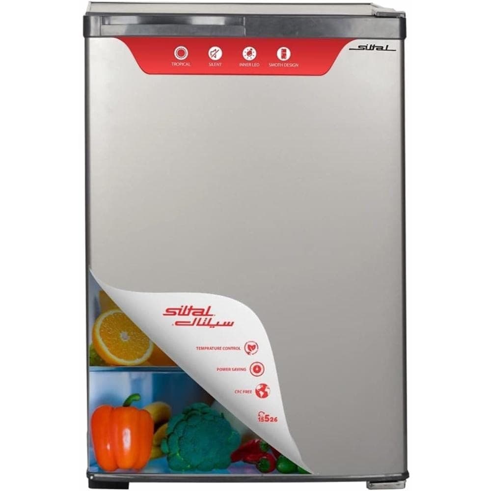 Siltal Defrost Mini Bar Refrigerator, 140 Liter, Silver - FB15