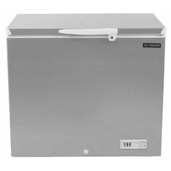 Fresh Chest Deep Freezer, Defrost, 145 Liters, Silver - FDF-190S