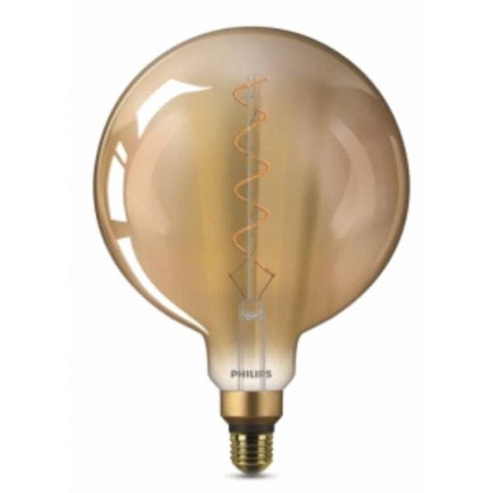 Philips Filament LED Bulb 4.5W Equivalent 28W, Warm giant E27 G200 GOLD ND