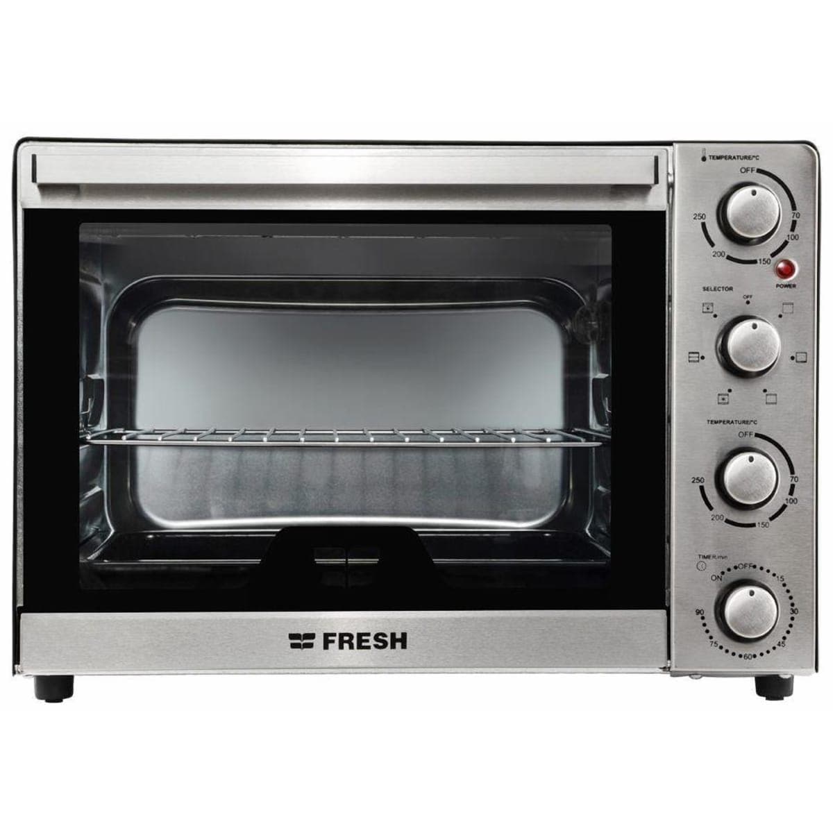 Fresh Elite FR 6503 RCL Freestanding Electric Oven With Grill, 65 Liter, 2200 Watt, Silver - Fresh-500013410