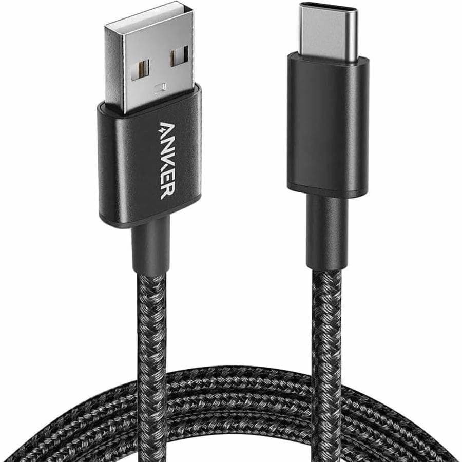 Anker USB-A to USB-C Data Cable, 1.8 Meter, 60 Watt, Black - A8173H11