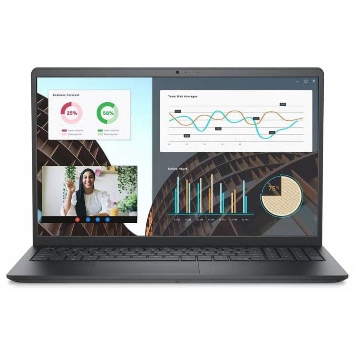 DELL Vostro 3530 Laptop, Intel Core i7-1355U Processor, 15.6 Inch FHD Display, 512 GB SSD, 8 GB RAM DDR4, Intel UHD Graphics, DOS - Black