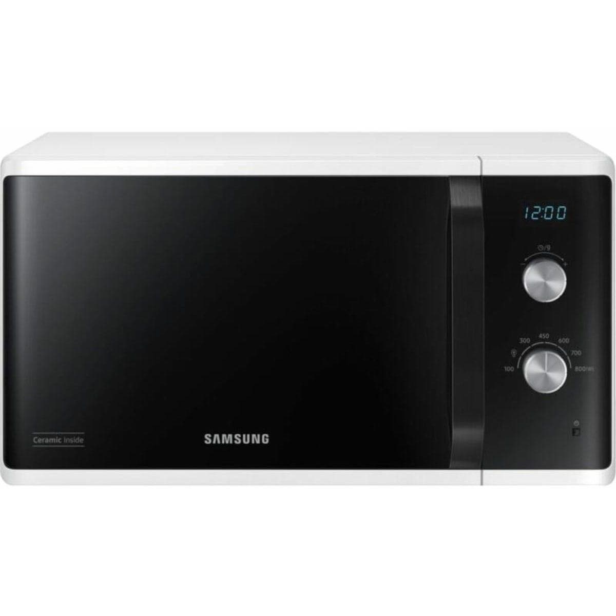 SAMSUNG Digital Solo Microwave, 23 Liter, 800 Watt, White - MS23K3614AW/GY