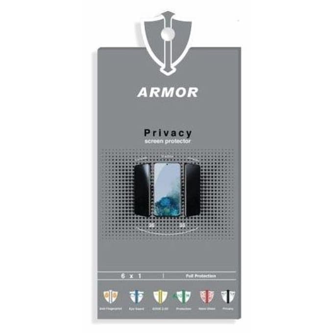 Armor 6 In 1 Privacy Screen Protector For Infinix Note 11, Transparent Black