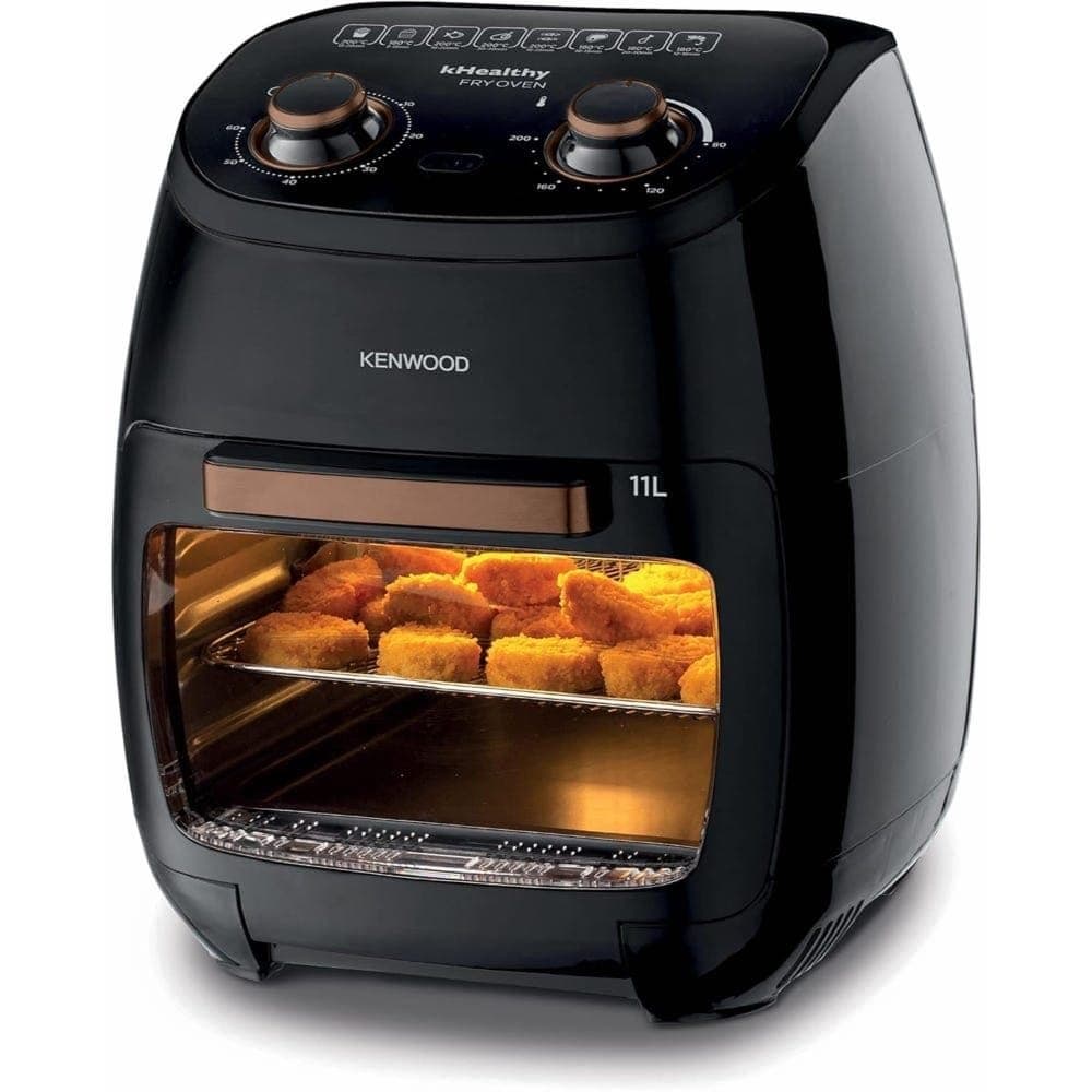 Kenwood kHealthy FryOven Air Fryer, 11 Liter, 2000 Watt, Black - HFP90.000BK ( International Warranty )