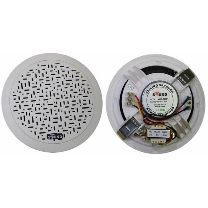 View Sound Ceiling Speaker, 6 Inch, White - VCS-603P