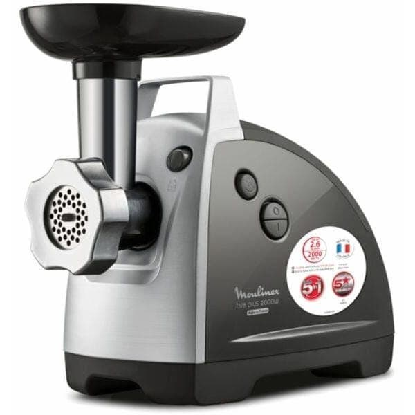 Moulinex 5 IN 1 HV8 Plus Meat Mincer 2000 Watt, Grey - ME682826