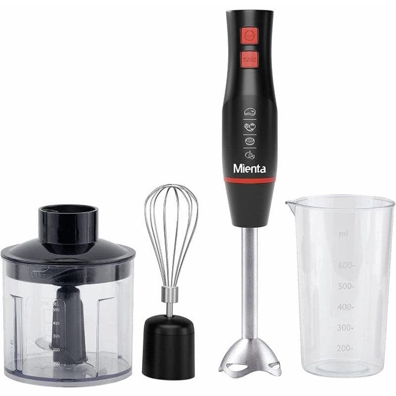 Mienta Hand Blender, 450 Watt, 500ml, Black - HB111138B